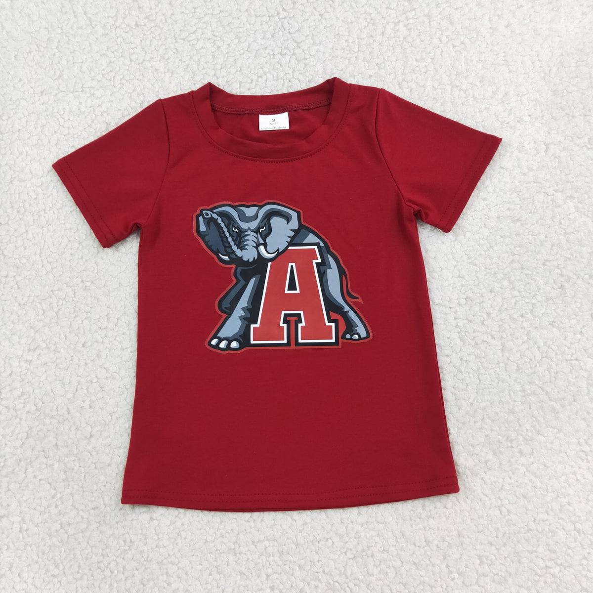 Baby Boy Kids Short Sleeves Elephant Shirt Team Clothes RTS