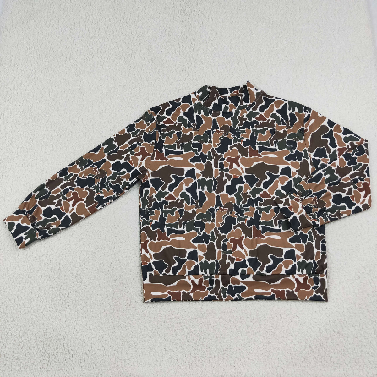 Adult Women Long Sleeves Camo Shirt Tops Pullover Yoga Active Clothes RTS