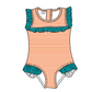 ( Moq 5 Each Style ) Baby Boys Girls Kids Team Sibling Jumpsuits Sets Swimsuits Green Clothes