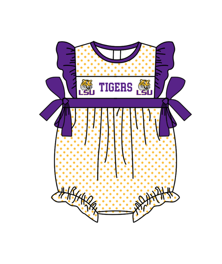 ( Moq 5 Each Style ) Sibling Baby Boys Girls Kids Tigers Team Rompers Dress Set Clothes