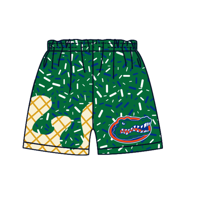 ( Moq 5 each style ) Baby Boy Girl Team Green Sibling Dress Shorts Skirt 5.8
