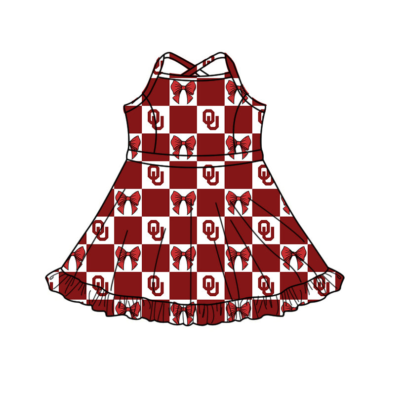 ( Moq 5 Each Style ) Baby Boys Girls Toddler Bows Red Plaid Team Sibling Shorts Dress Sets Clothes