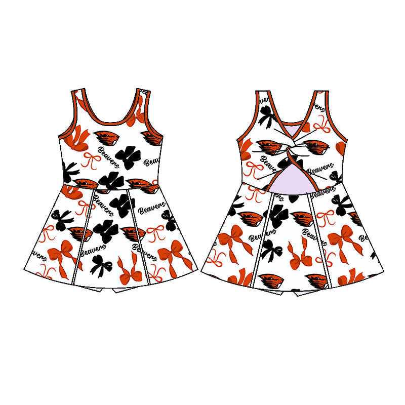 ( Moq 5 each style ) Baby Girl Team Bows Sibling Dress Set 5.24