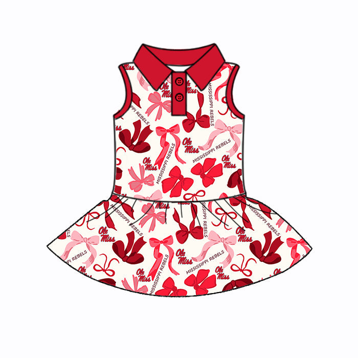 ( Moq 5 each style ) Baby Girl Team Bows Sibling Dress Set 5.14