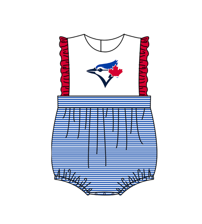 ( Moq 5 Each Style ) Baby Boys Girls Kids Team Sibling Bird Blue Stripes Rompers Sets