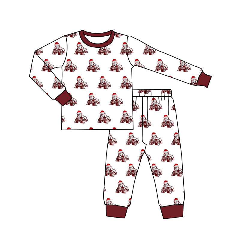 Baby Boy Dogs Long Sleeves Shirt Pants Set Team Pajamas