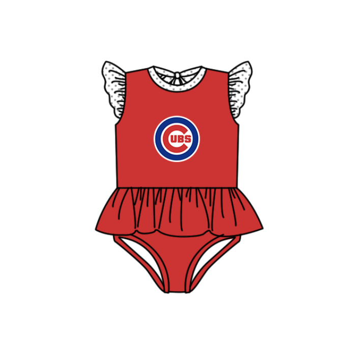 ( Moq 5 Each Style ) Baby Boys Girls Kids Team Sibling Red Jumpsuits Sets Swimsuits