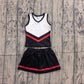 ( No moq ) Preorder Baby Girls Kids Sleeveless Tops Black Skirt Shorts Set Yoga Active Team Clothes
