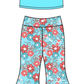 ( Moq 5 Each Style ) Baby Girl Summer Flower Blue Sibling Romper Set 4.24