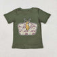 Baby Boy Short Sleeves Deer Camo Green Tee Shirt Tops RTS