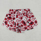 Baby Girls Kids Red Leopard A Team Yoga Active Ruffle Shorts Bottom RTS