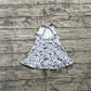 Baby Girl Straps Camo Yoga Active Wear Knee Length Grey Dress RTS