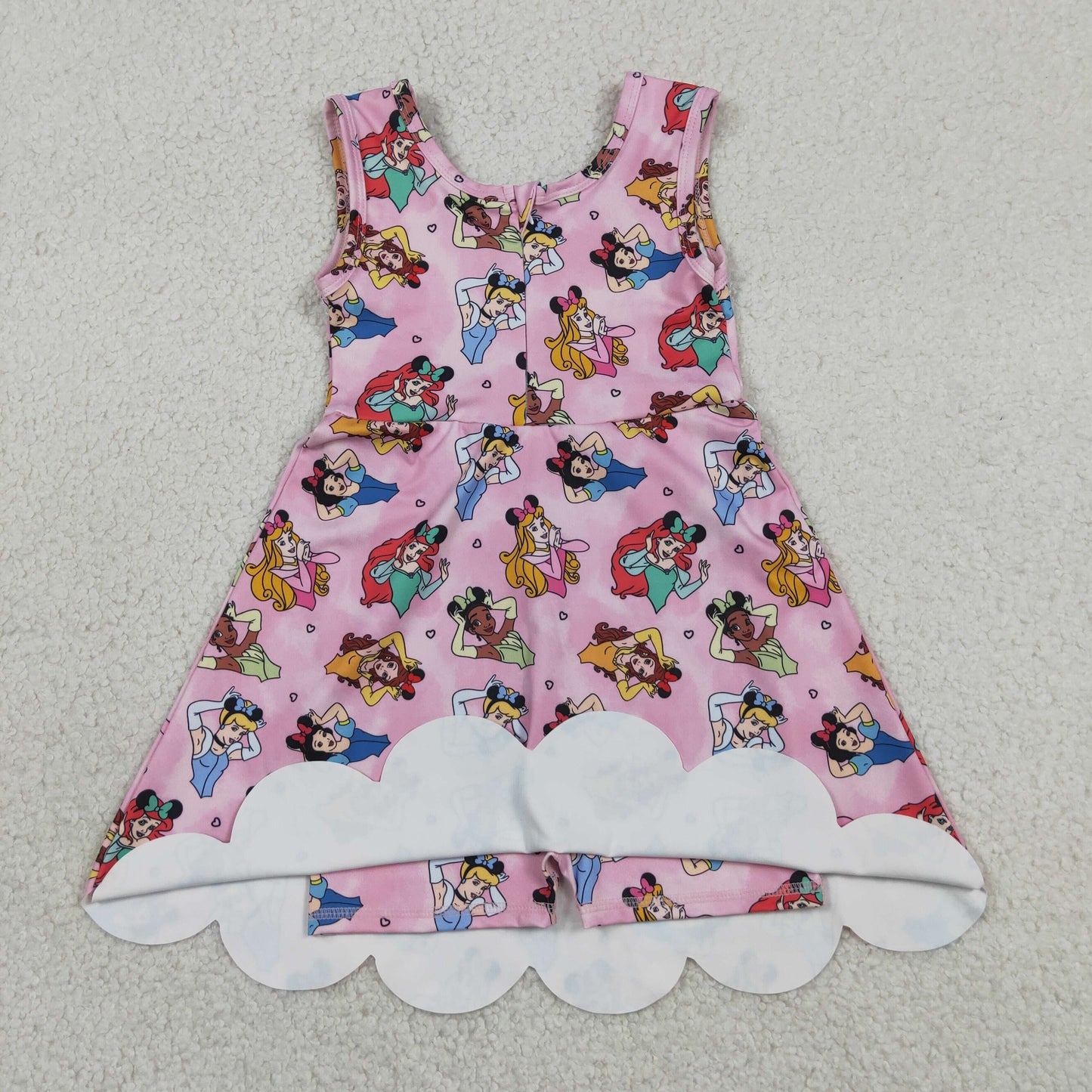 Baby Girls Kids Sleeveless Yoga Active Princess Knee Length Dress RTS