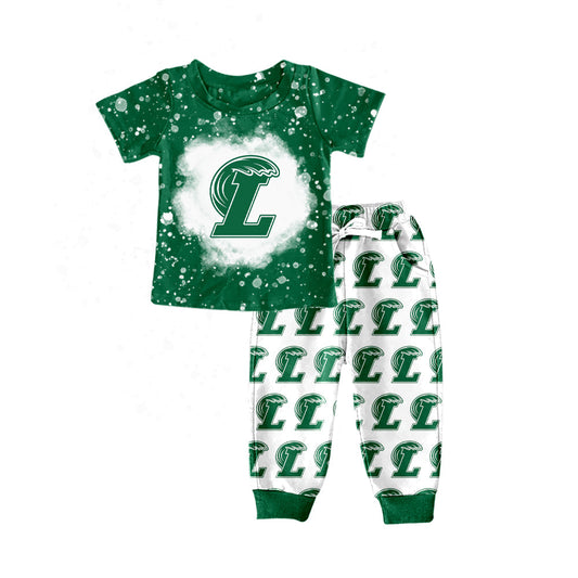 Baby Boy Leeds Team Green Shirt Pants Set