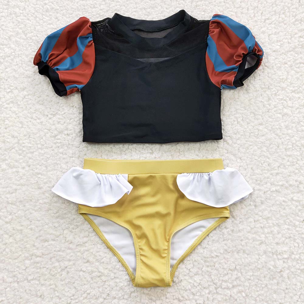 S0131 Baby Girl Princess Swimsuit Summer Bathing Suit Outfit