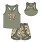 Baby Girl Toddler Camo Bows Sibling Matching Clothes Set ( Moq 5 Each Design )