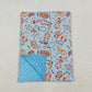 Baby Boy Toddler Western Boots Blue Blanket RTS
