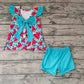 Promotion Baby Girl Short Sleeves Watermelon Shorts Summer Outfit