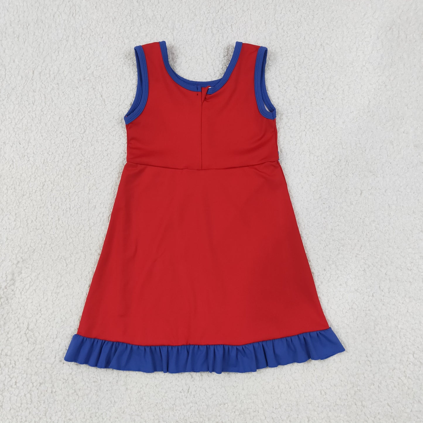 Baby Girls Kids Sleeveless Shorts Knee Length Red Dress Yoga Active Scallop Clothes