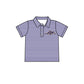 ( Moq 5 each style ) Baby Boy Girl Team Cheer Sibling Shirt Purple Bows Jumpsuit Dress Set 7.30