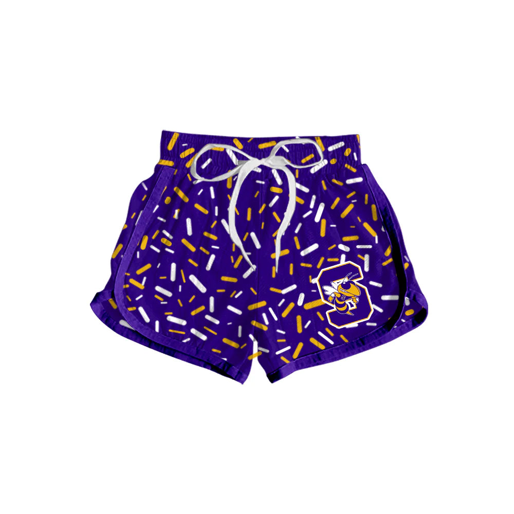 ( Moq 5 each style ) Baby Boy Girl  Team Sibling Bee Drips Purple Dress Shirt Shorts Pants 7.2