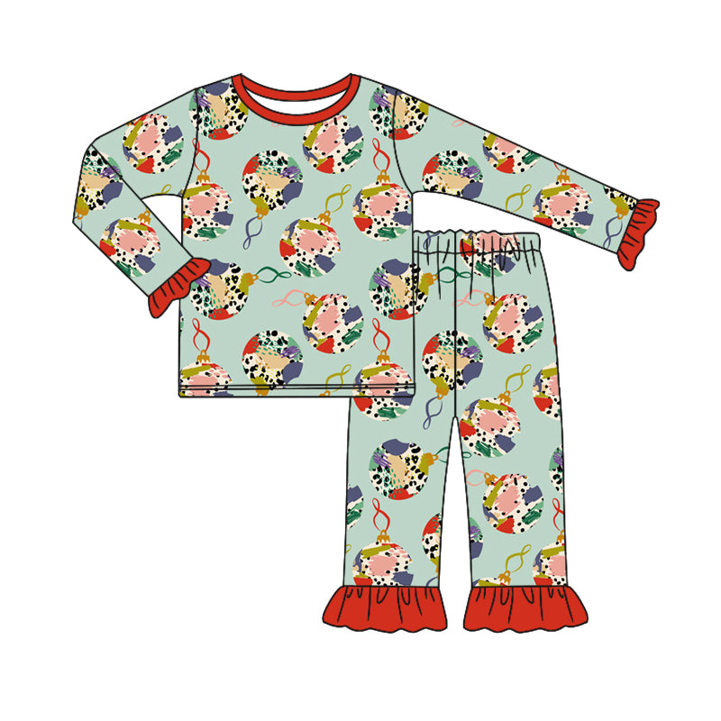 Baby Girl Long Sleeves Lights Shirt Pants Pajamas Set