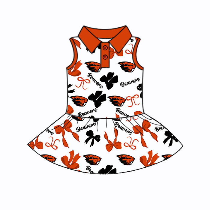 ( Moq 5 each style ) Baby Girl Team Bows Sibling Dress Set 5.24