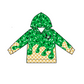 ( Moq 5 each style ) Baby Boy Girl Team Cheer Sibling Shirt Green Bows Jumpsuit Dress Set 8.12