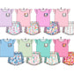 Baby Girl Short Sleeves Leopard Flower Pockets Sibling Set ( Moq 5 Each Design ) 12.14