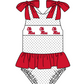 ( Moq 5 Each Style ) Baby Boys Girls Toddler Red Plaid Sibling Shorts Sets Team Clothing