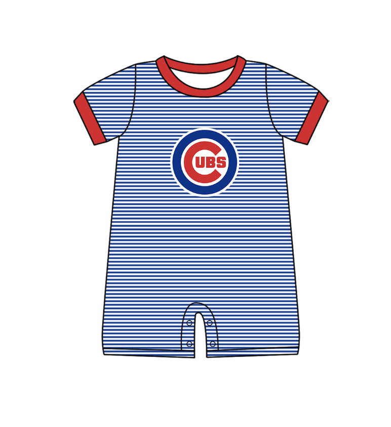 ( Moq 5 Each Style ) Baby Boys Girls Kids Team Sibling Blue Stripes Rompers Sets
