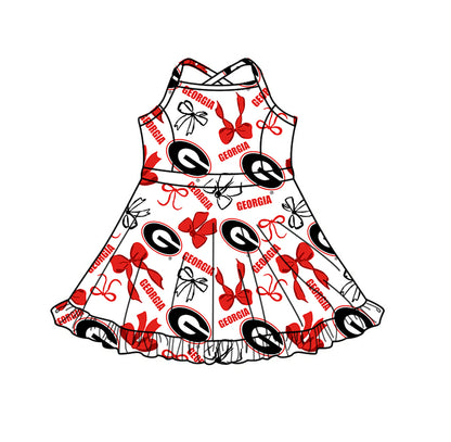 ( Moq 5 Each Style ) Baby Girls Kids Red Bows G Sibling Team Shorts Dresses Set
