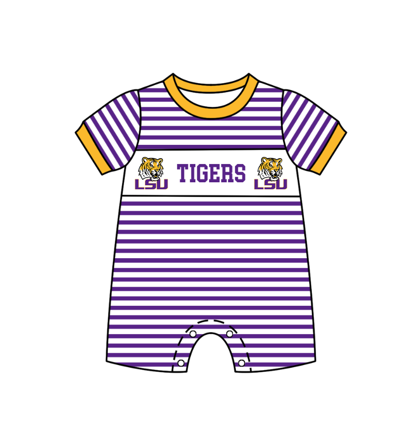 ( Moq 5 Each Style ) Sibling Baby Boys Girls Kids Tigers Team Rompers Dress Set Clothes