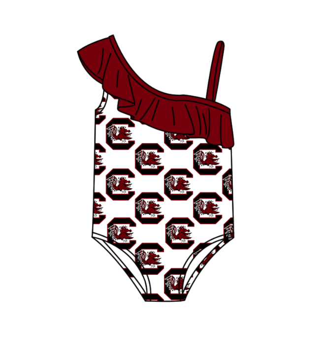 ( Moq 5 Each Style ) Baby Boys Girls Chicken Stripes Sibling Team Sets Swimsuits Clothes