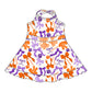 ( Moq 5 each style ) Baby Girl Team Tiger Bows Sibling Dress Set 5.15