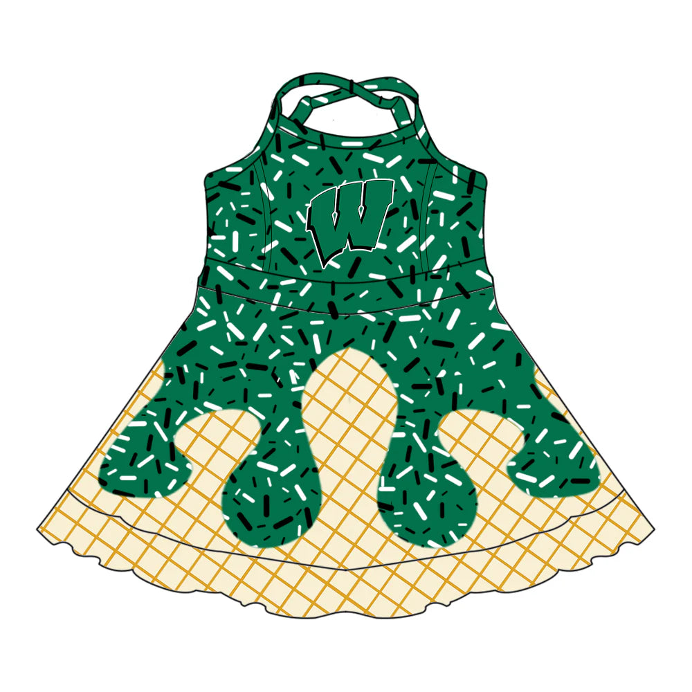 ( Moq 5 each style ) Baby Boy Girl W Team Sibling Green Drips Dress Shirt Shorts Pants 7.5