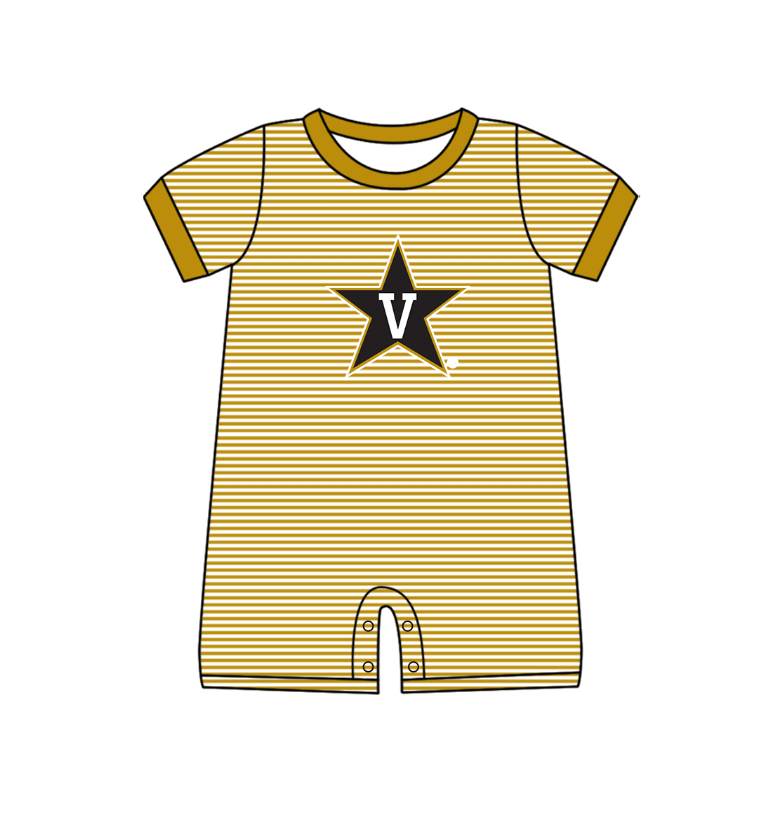 ( Moq 5 Each Style ) Baby Boys Girls Kids Star Stripes Team Sibling Rompers Sets