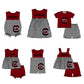 ( Moq 5 Each Style ) Baby Boys Girls Kids Chicken Plaid Team Sibling Rompers Dress Sets