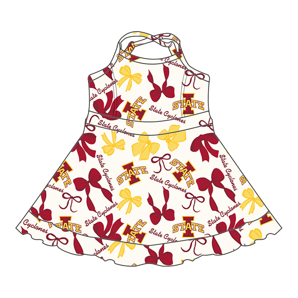 ( Moq 5 each style ) Baby Girl Team Bows Sibling Dress Set 5.22