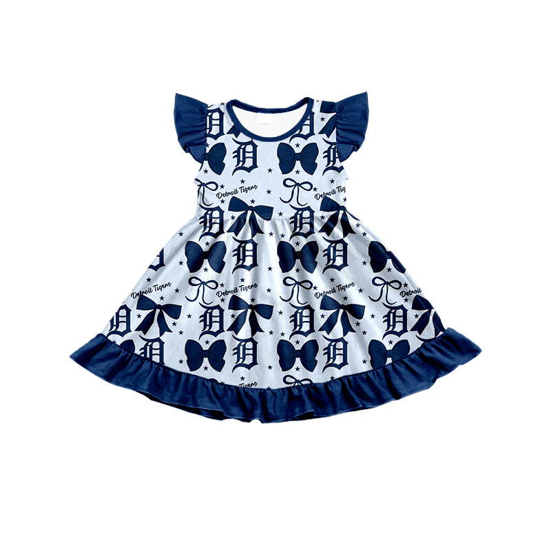 ( Moq 5 each style ) Baby Boy Girl Toddler Team Bows Sibling Shirt Dress Set 6.20