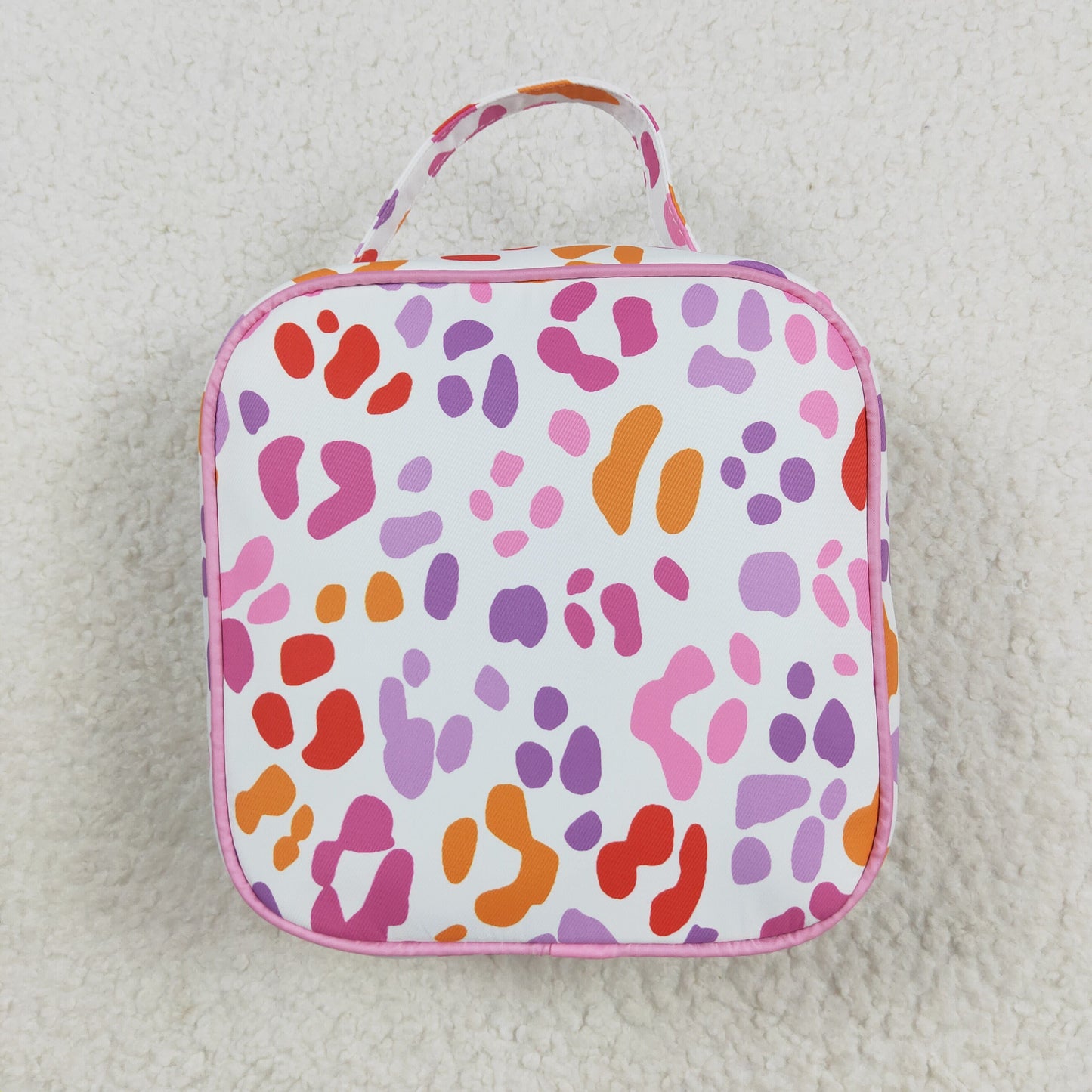 Baby Girl Kids Colorful Leopard Ruffle Lunch Box Picnic Thermal Bag RTS
