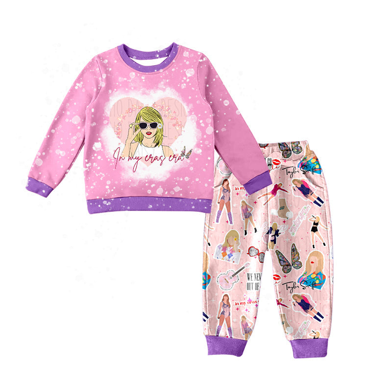 Baby Girl Pink Singer Shirt Pants Pajamas Set