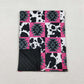 Baby Kids Girls Aztec Cow Print Western Blanket RTS