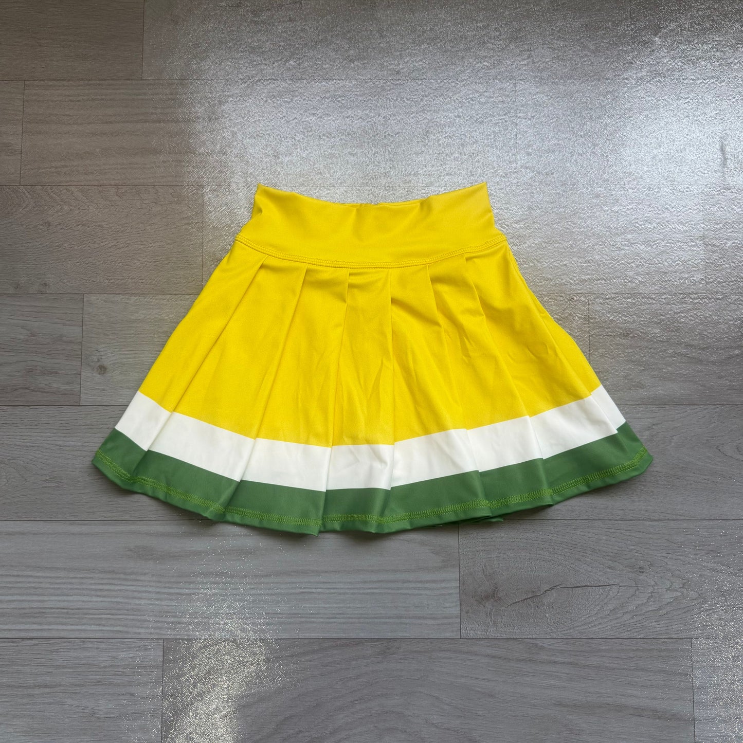 ( No moq ) Preorder Baby Girls Kids Yellow Green Skirt Shorts Bottoms Yoga Clothes