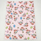 BL0095 Easter Baby Girl Cow Eggs Floral Pink Blanket