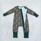 Sibling Baby Boys Kids Ducks Shirts Pants Hunting Romper Pajamas Set Blanket Green Clothes RTS