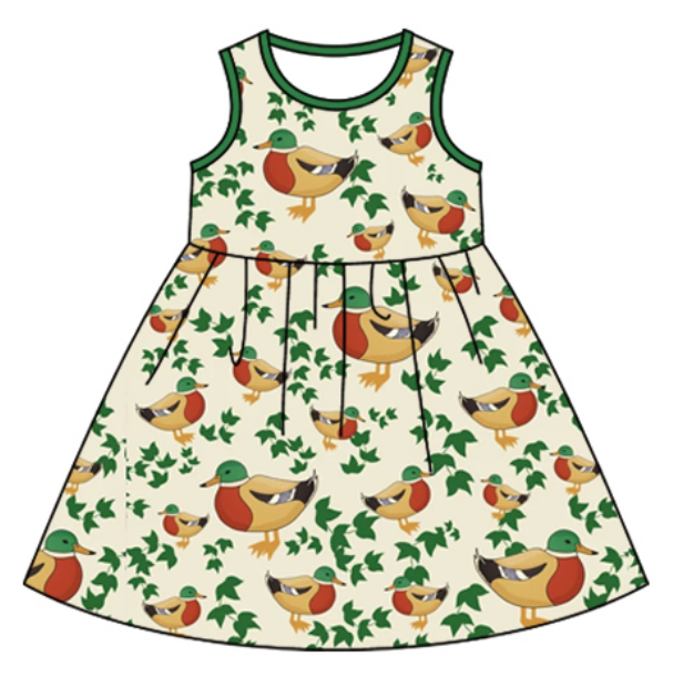 Baby Boy Girl Duck Sibling Matching Dress Romper Clothes Set ( Moq 5 Each style )