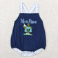 SR0565 Baby Boy Easter He Is Risen Embroidery Romper