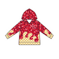( Moq 5 each style ) Baby Boy Girl Team Sibling Red Drips Shirt Pants Set 8.20