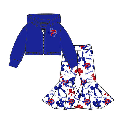 ( Moq 5 each style ) Baby Boy Girl Team Cheer Sibling Shirt Bows Jumpsuit Dress Set 8.4